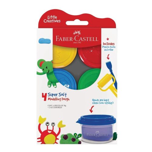FC Little Creatives Modelling Dough (Plasticine) 50g 4's 370814