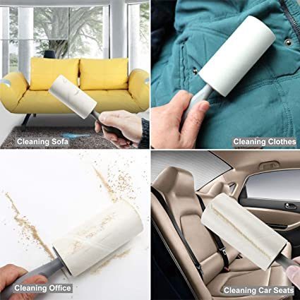 lint roller for cat/dog fur clothes couch pet lint roller remover of 60 sheets