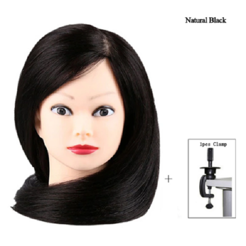 Dummy head with hair Female mannequin Head Long Hair Hairdressing Training Head Model